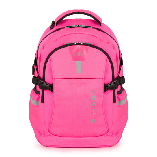 Plecak szkolny dla dziewczynki różowy wodoodporny Grafen dwukomorowy Inna marka