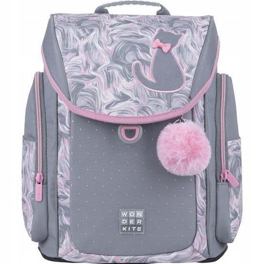 Plecak szkolny dla dziewczynki szary KITE  jednokomorowy KITE