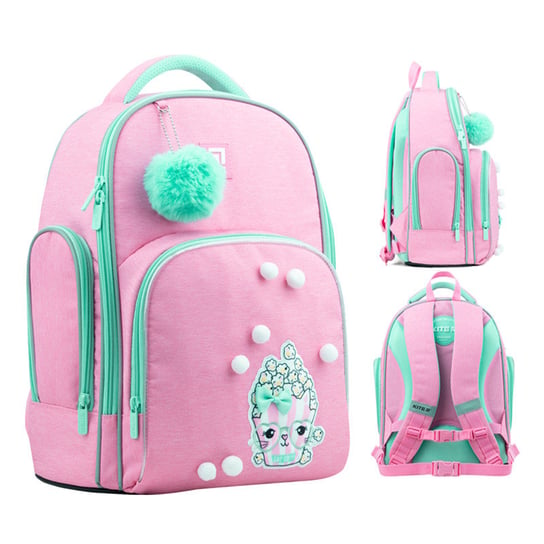 Plecak szkolny dla dziewczynki tornister różowy z pomponem KITE KITE
