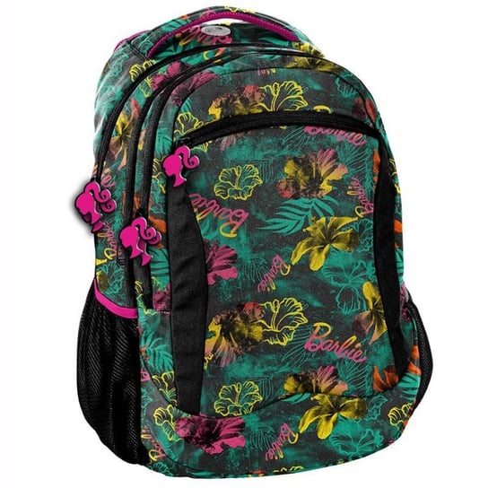 Plecak szkolny dla dziewczynki zielony Paso Barbie trzykomorowy Paso