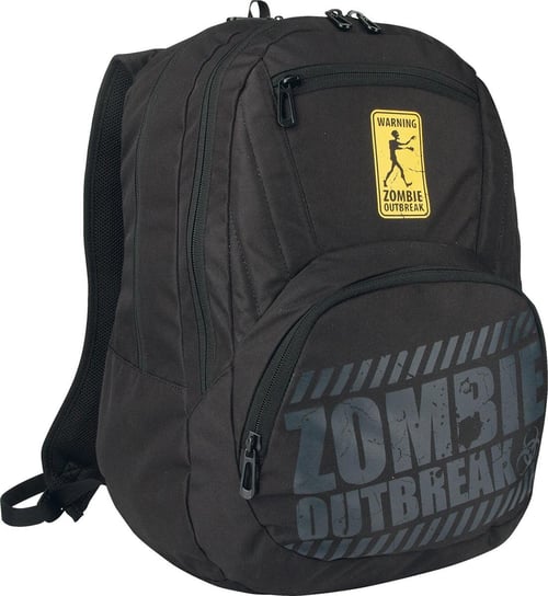Plecak szkolny młodzieżowy czarny Astra Zombie Zone dwukomorowy Astra