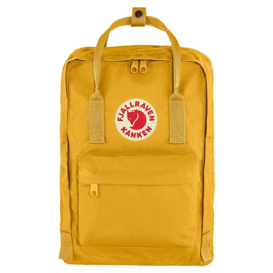 Plecak szkolny młodzieżowy dla chłopca i dziewczyki żółty Fjallraven Kanken dwukomorowy Fjallraven