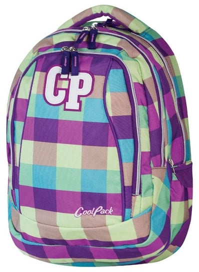 Plecak szkolny młodzieżowy różnokolorowy kratka CoolPack
