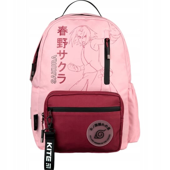 Plecak szkolny młodzieżowy różowy Kite Naruto Education jednokomorowy KITE