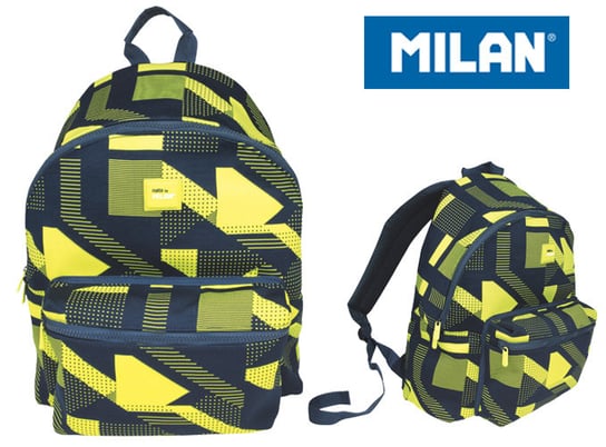 Plecak szkolny młodzieżowy żółty Milan Knit jednokomorowy Milan