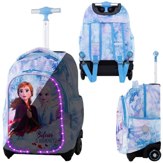 Plecak szkolny na kółkach Coolpack Jack LED Disney Frozen II B52305 CoolPack