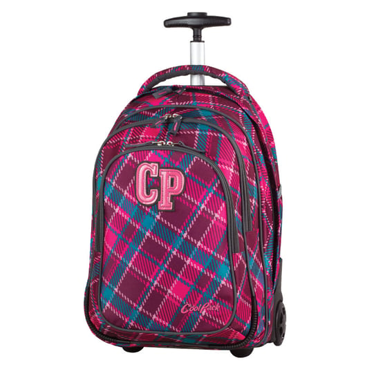 Plecak szkolny na kółkach CoolPack Target Cranberry Check 631 CoolPack