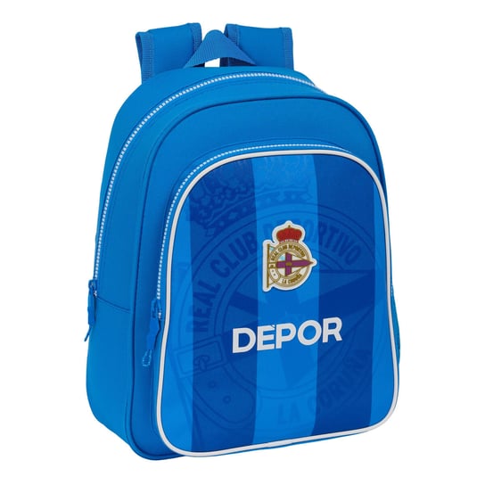 Plecak szkolny R. C. Deportivo de La Coruña Niebieski 27 x 33 x 10 cm r. c. deportivo de la coruña