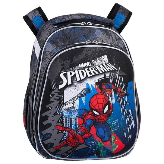 Plecak szkolny sportowy dla chłopca Disney Core Turtle, Spider-Man, szary, CoolPack CoolPack