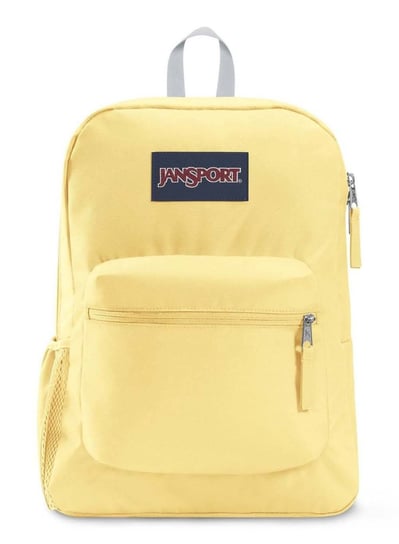 Plecak szkolny sportowy dla dziewczynki Cross Town, gładki, żółty, JanSport JanSport