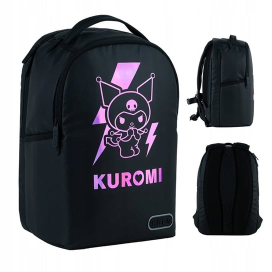 Plecak szkolny stylowy dla dziewczynek nastolatek czarny Kuromi Kite KITE