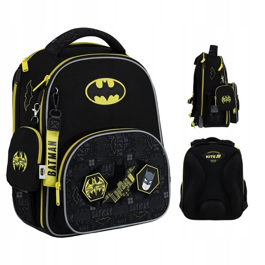 PLECAK SZKOLNY TORNISTER KLASA 1-3 DLA CHŁOPCÓW CZARNY DC BATMAN KITE KITE
