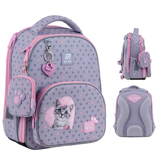 PLECAK SZKOLNY TORNISTER KLASA 1-3 DLA DZIEWCZYNEK STUDIO PETS KITE KITE