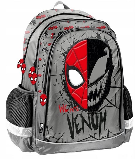 Plecak Szkolny Tornister Spiderman Venom Snow Grey Paso