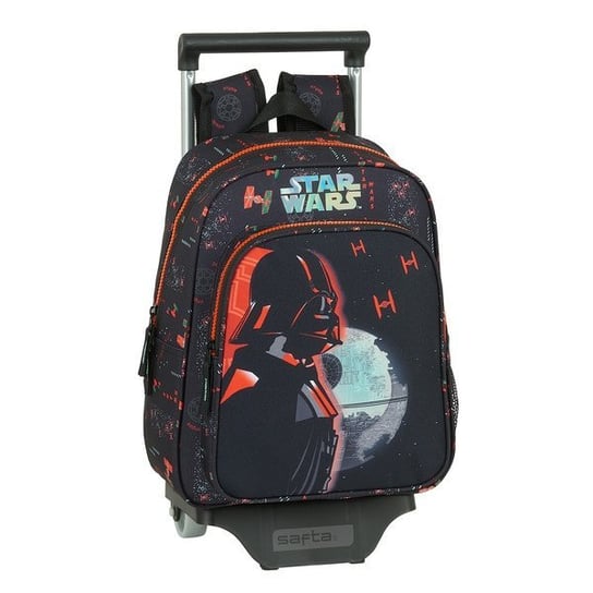 Plecak szkolny, trolley, na kólkach  Star Wars The Dark Side Czarny Pomarańczowy Star Wars
