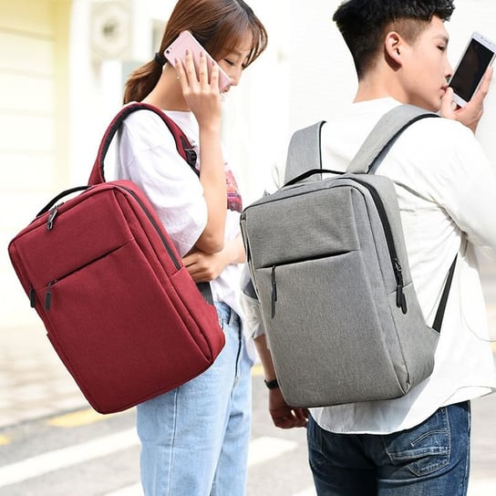 Plecak szkolny z miejscem na laptopa 15,6"- czerwony Hedo