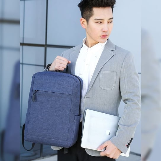 Plecak szkolny z miejscem na laptopa 15,6"- niebieski Hedo