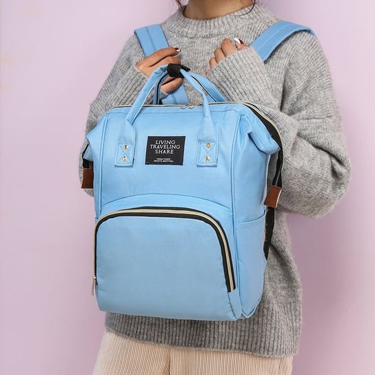 Plecak / torba dla mamy – niebieski Hedo