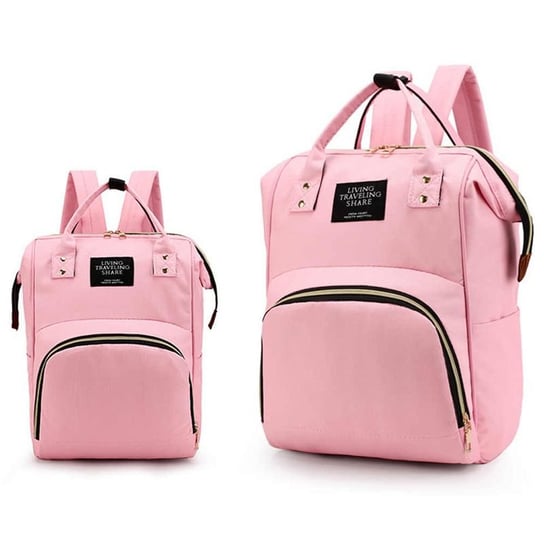 Plecak / torba dla mamy – różowy Hedo