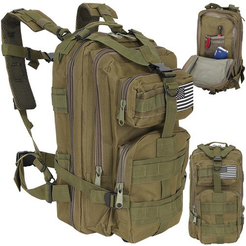 Plecak Turystyczny Trekkingowy Sportowy Wojskowy Taktyczny Khaki Męski XL Artemis