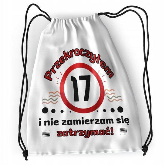 Plecak Urodziny 17 17te Sportowy Szkolny Worek z Nadrukiem ze Zdjęciem Inna marka