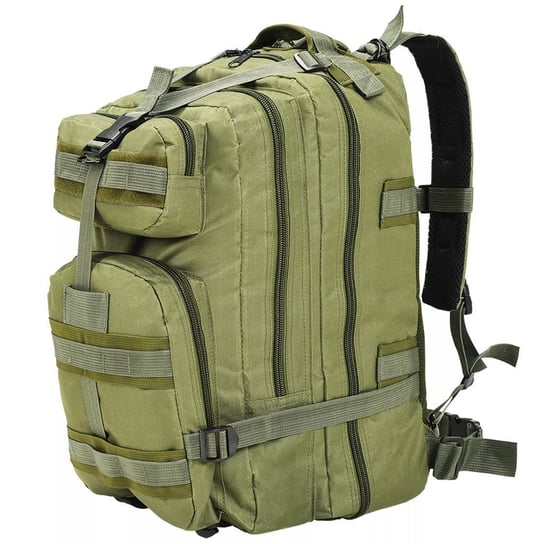 Plecak w stylu wojskowym, 50 L, oliwkowy zielony vidaXL