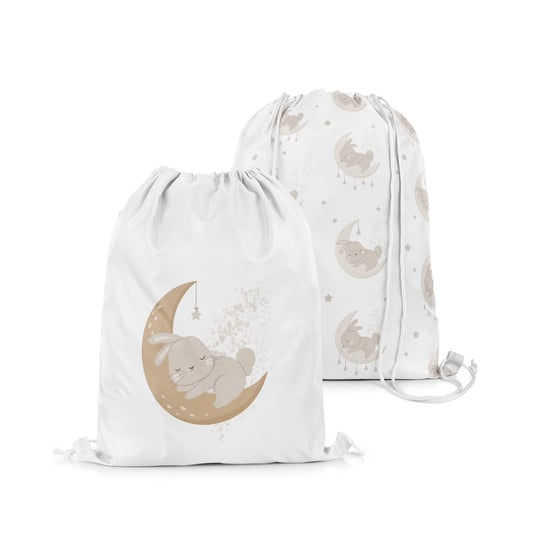 Plecak Worek dla dzieci BUNNY BLISS wzór D247 | księżycowe zajączki Decordruk