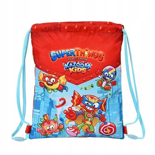 plecak worek na buty kapcie SuperThings Kazoom Kids 26x33 cm SAFTA