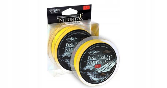 Plecionka - Nihonto Fine Braid -0.25mm100M Żółta Mikado