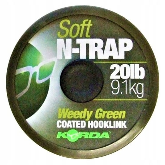 PLECIONKA PRZYPONOWA W OTULINIE KORDA SEMI-STIFF N-TRAP GREEN 30 LB 20 M Inna marka