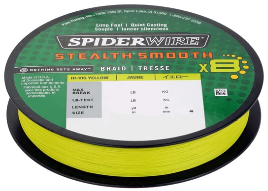 Plecionka Spiderwire Stealth Smooth 8 Żółta - 150m SPIDERWIRE
