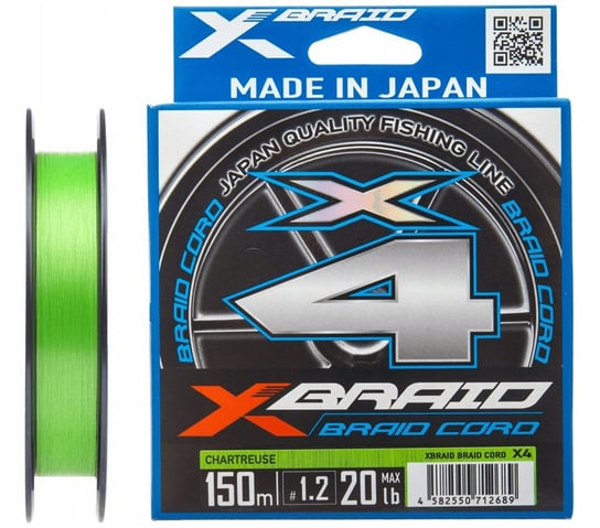 Plecionka YGK X-Braid Cord X4 150m 0.165mm PE 1.0 YGK