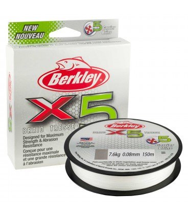 Plecionki Berkley X5 Braid Crystal 150m 0,08 mm Berkley