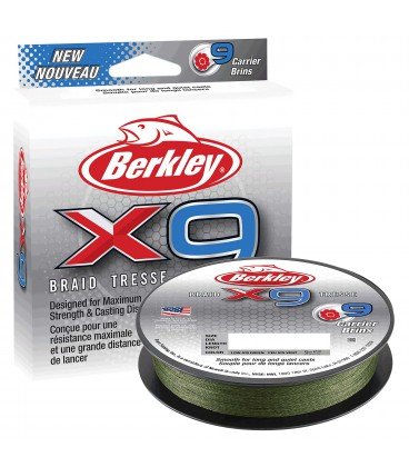 Plecionki Berkley X9 Braid Low Vis Green 200-300m 0,17 mm Berkley