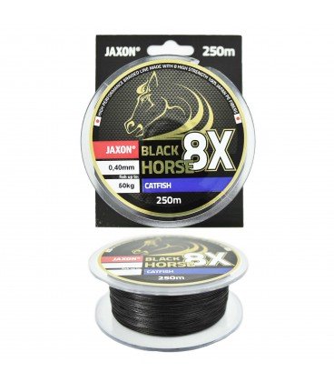 Plecionki Jaxon Black Horse 8X Catfish 250m 0,40 mm Jaxon