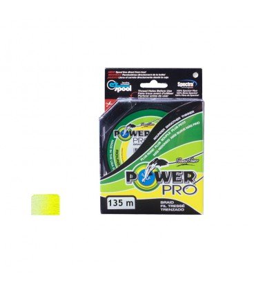 Plecionki Power Pro Hi-Vis Yellow 135m 0,13 mm POWERPRO