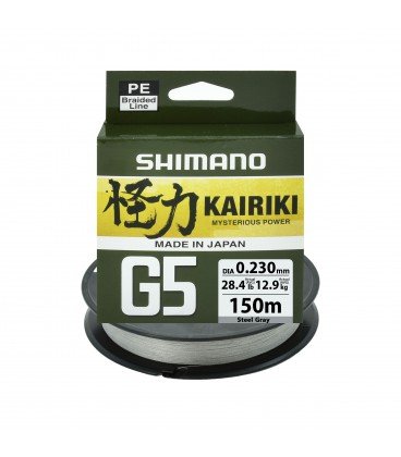 Plecionki Shimano Kairiki G5 Steel Gray 150m 0,23 mm Shimano