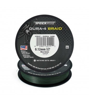 Plecionki Spiderwire Dura 4 Green 300m 0,12 mm SPIDERWIRE