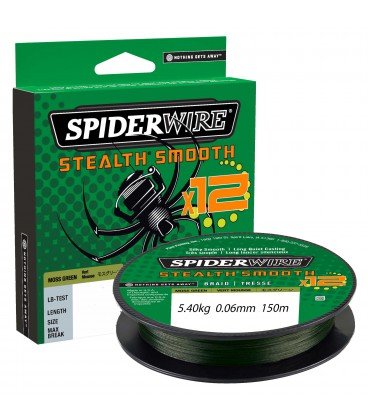 Plecionki Spiderwire Stealth Smooth 12 Moss Green 0,06 mm SPIDERWIRE