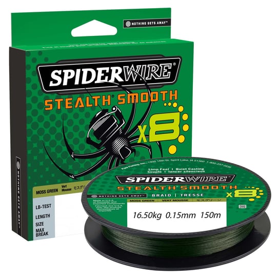 Plecionki Spiderwire Stealth Smooth 8 Green 150M 0,15 Mm SPIDERWIRE