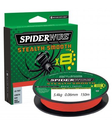 Plecionki Spiderwire Stealth Smooth 8 Red 150m 0,06 mm SPIDERWIRE