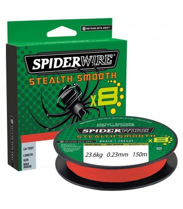 Plecionki Spiderwire Stealth Smooth 8 Red 150m 0,23 mm SPIDERWIRE