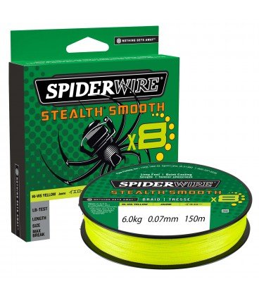 Plecionki Spiderwire Stealth Smooth 8 Yellow 150m 0,07 mm SPIDERWIRE
