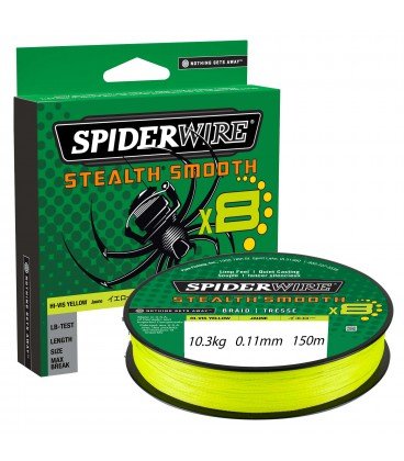 Plecionki Spiderwire Stealth Smooth 8 Yellow 150m 0,11 mm SPIDERWIRE