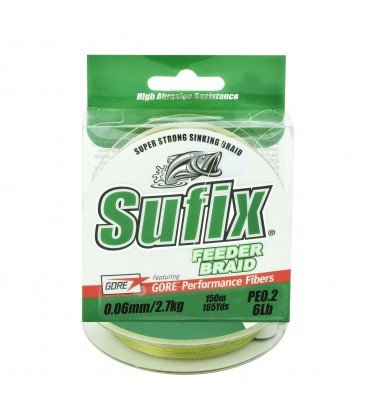 Plecionki Sufix Feeder Braid Green 150m 0,06 mm Sufix