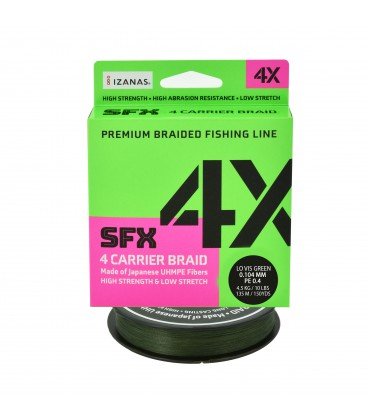 Plecionki Sufix SFX 4X Lo-Vis Green 135m 0,10 mm Sufix
