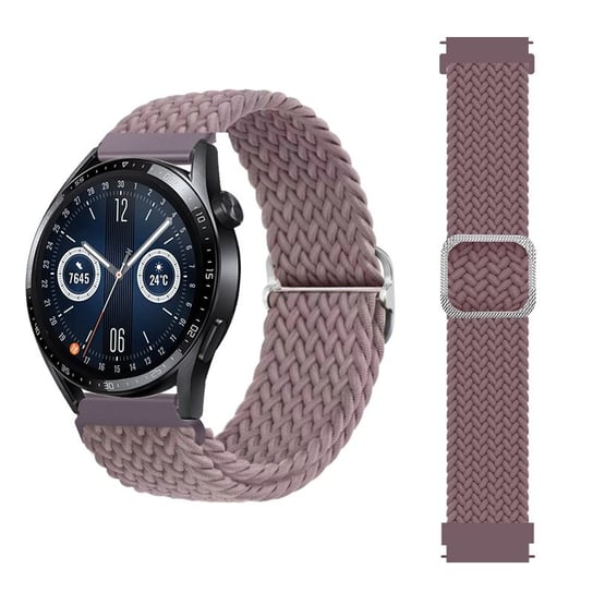 Pleciony pasek do zegarka / smartwatch 20mm, CAPPUCCINO OEM