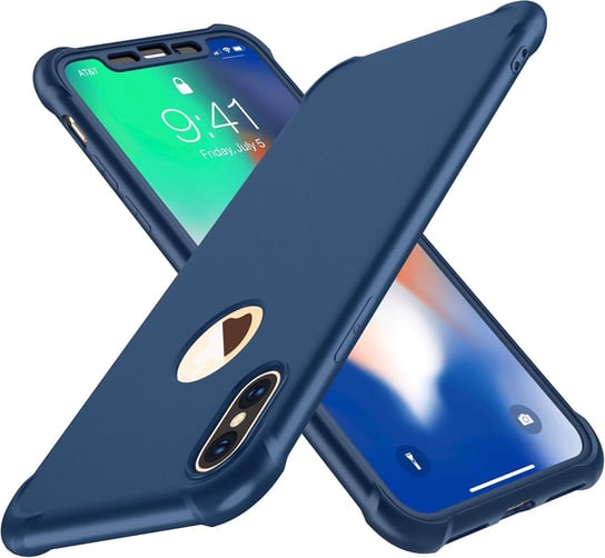 PLECKI ETUI IPHONE XS MAX 6,5' NIEBIESKI SZKŁO Amazon