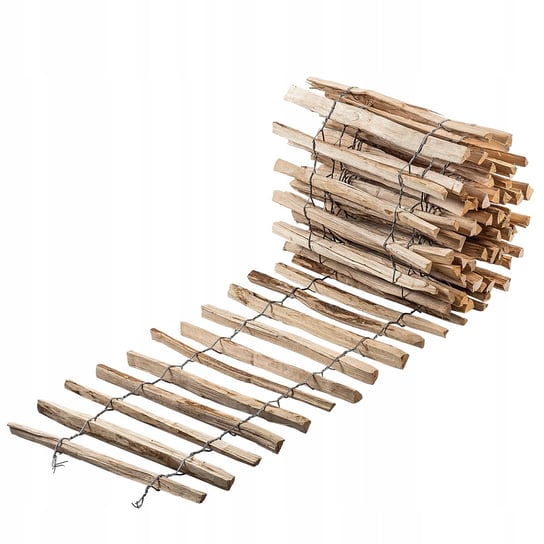 Płot Drewniany Ogrodzenie Leszczynowe 500x50 4-6cm KADAX