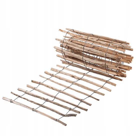 Płot Drewniany Ogrodzenie Leszczynowe 500x80 7-9cm KADAX